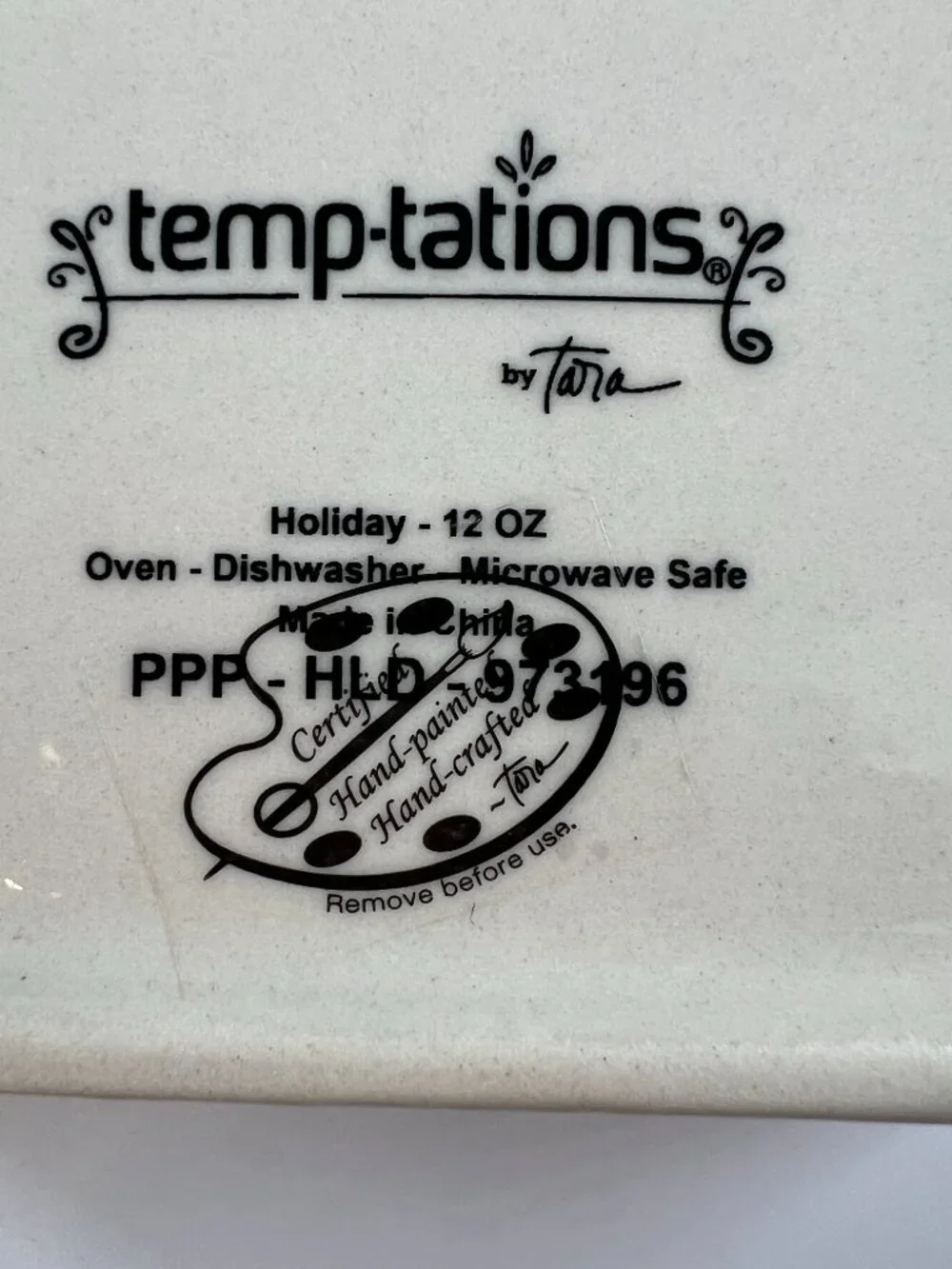 Temptations By Tara 12 OZ Mini Loaf Pan Christmas Holiday Motif Bakeware